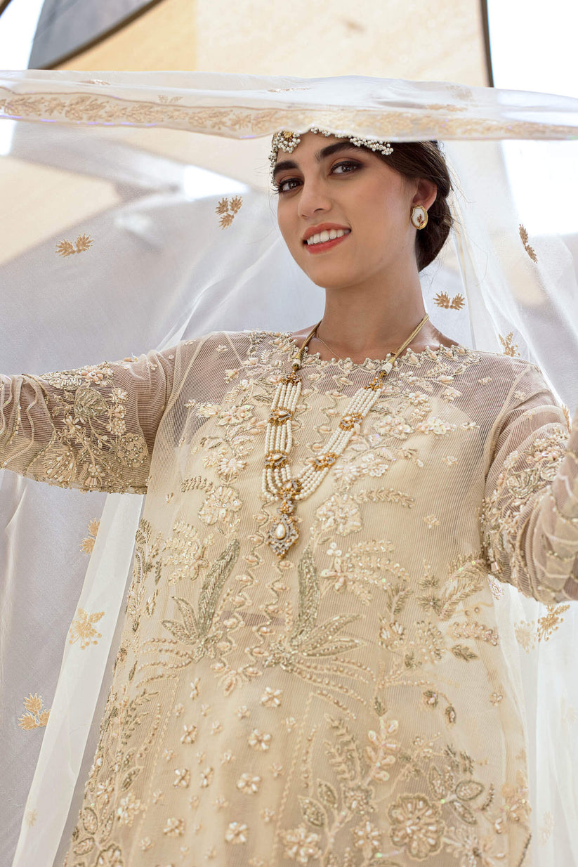 Kara | Kamdani Festive Collection | Pearl Whisper - by - Libasekhas UK - Registered Vendor of : Kara - 100% Original Designer Dresss