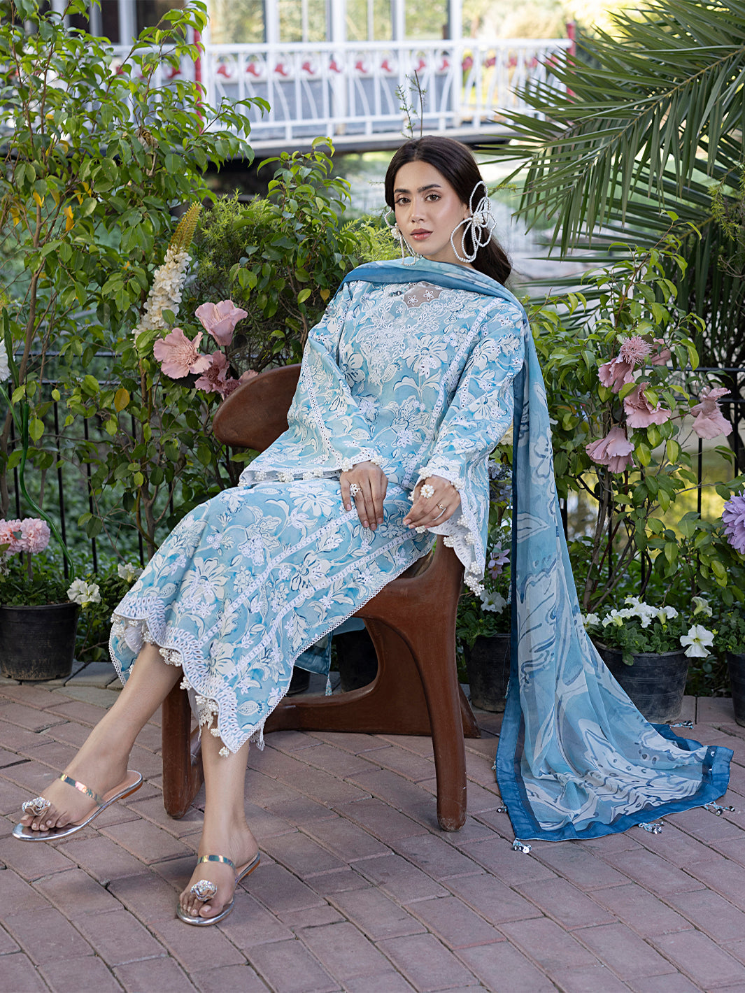Izel | Oh Spring Lawn 25 | PEARL - by - Libasekhas UK - Registered Vendor of : Izel - 100% Original Designer Dresss
