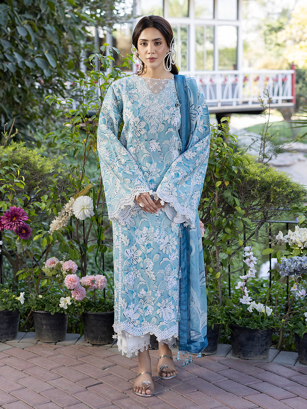 Izel | Oh Spring Lawn 25 | PEARL - by - Libasekhas UK - Registered Vendor of : Izel - 100% Original Designer Dresss