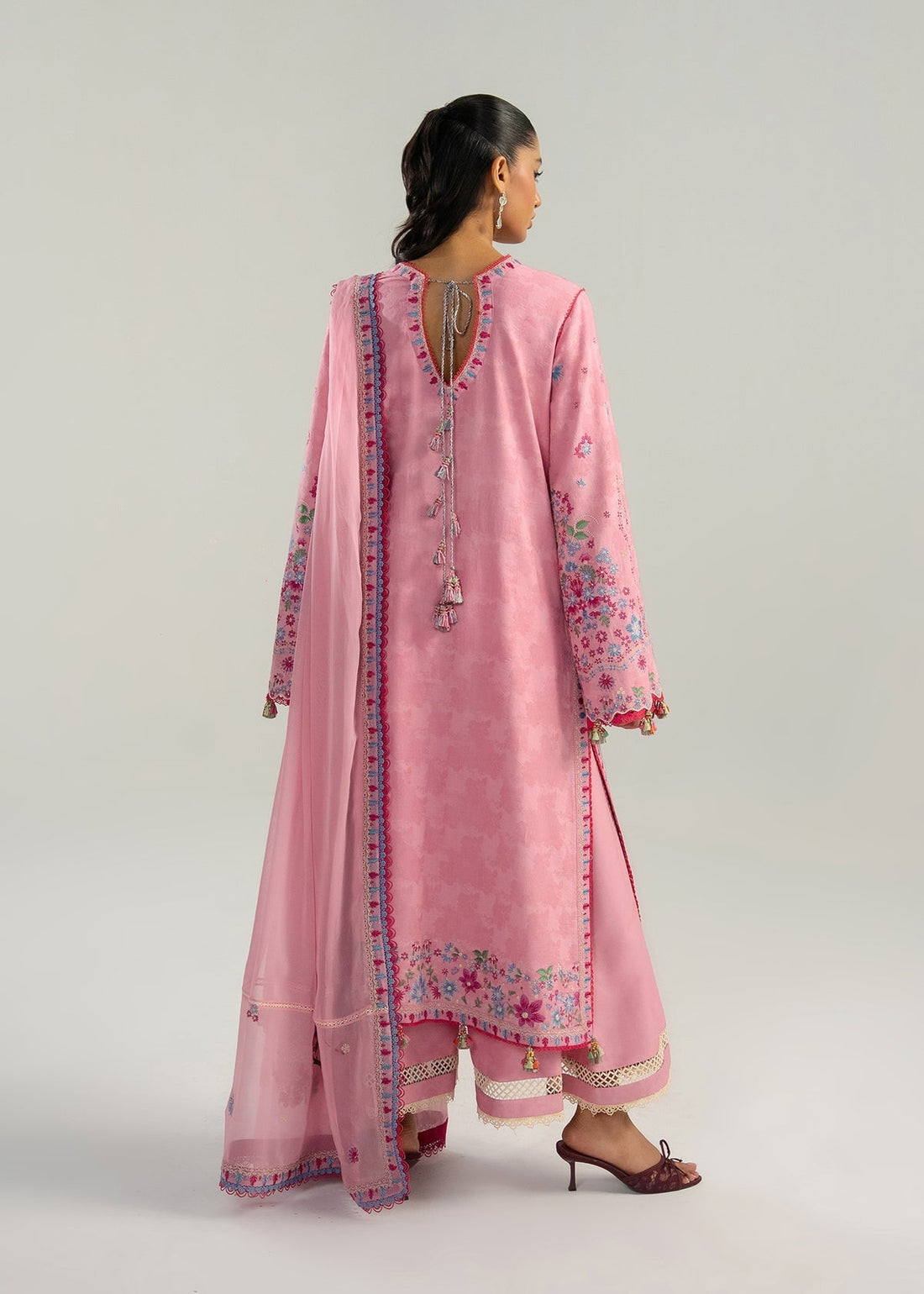 Hussain Rehar | Zan SS26 | Pembe - by Libasekhas UK - Registered Vendor of : Hussain Rehar - 100% Original Designer Dress