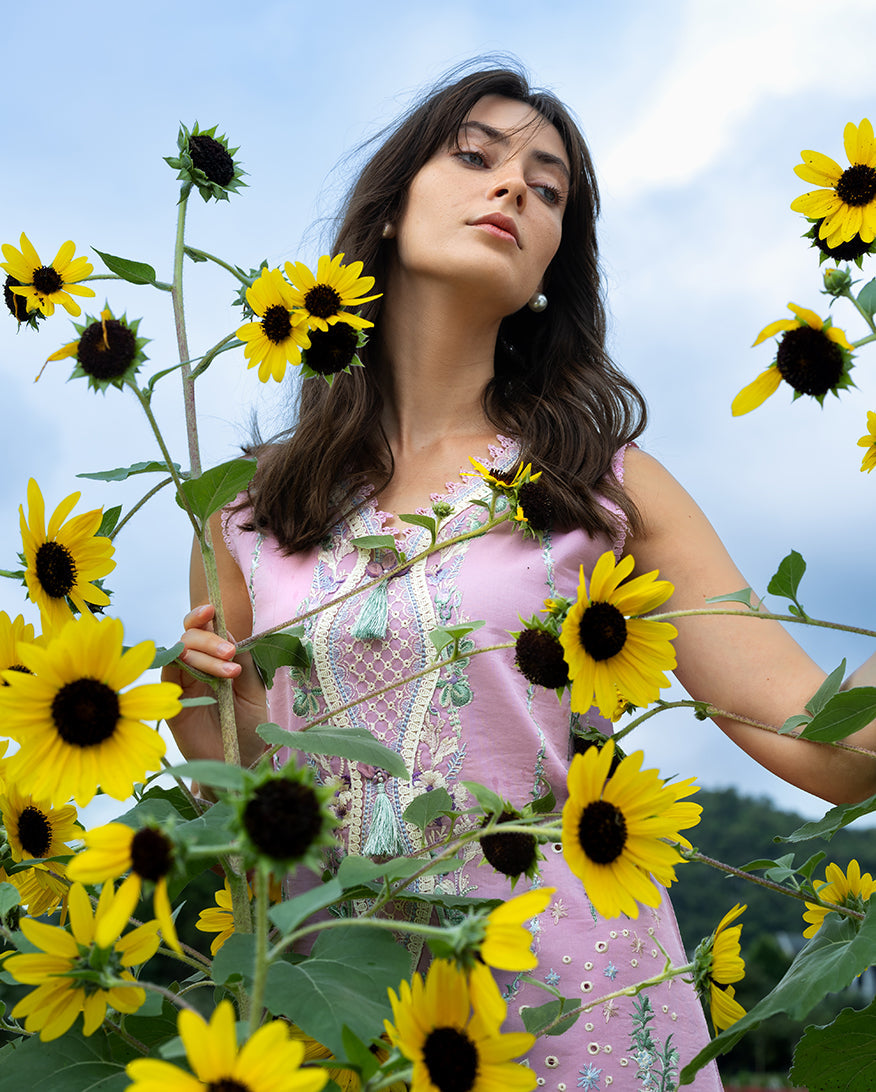 Mushq | Hemline the Secret Garden | Peony Glow - by Libasekhas UK - Registered Vendor of : Mushq - 100% Original Designer Dress