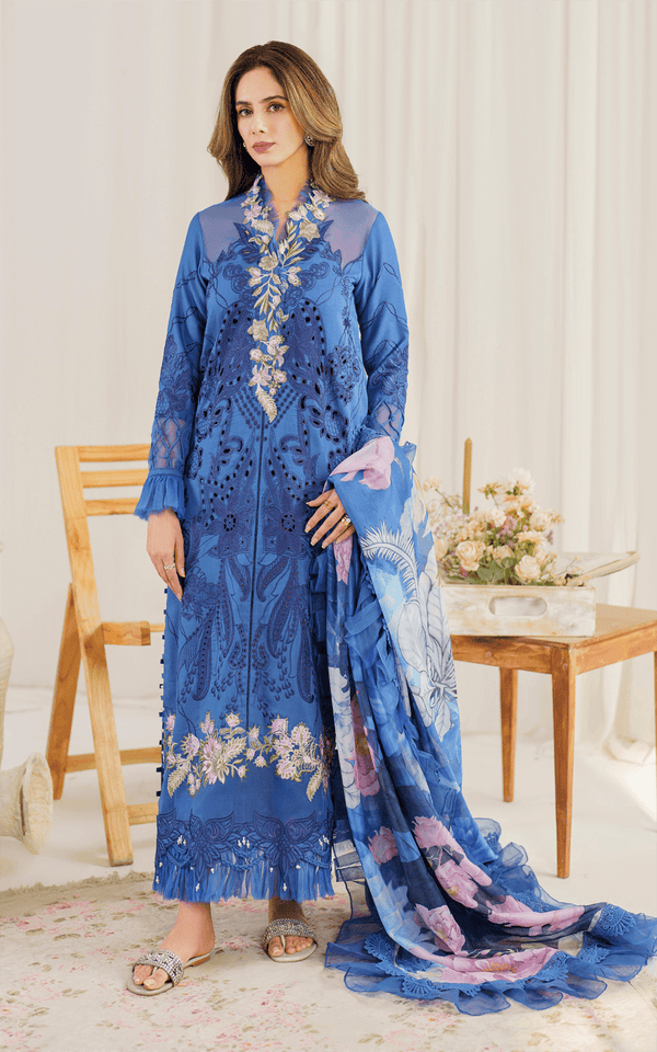 Asifa and Nabeel | Pretty in Pink Limited Edition | Peri Winkle (PP-4) - by - Libasekhas UK - Registered Vendor of : Asifa and Nabeel - 100% Original Designer Dresss