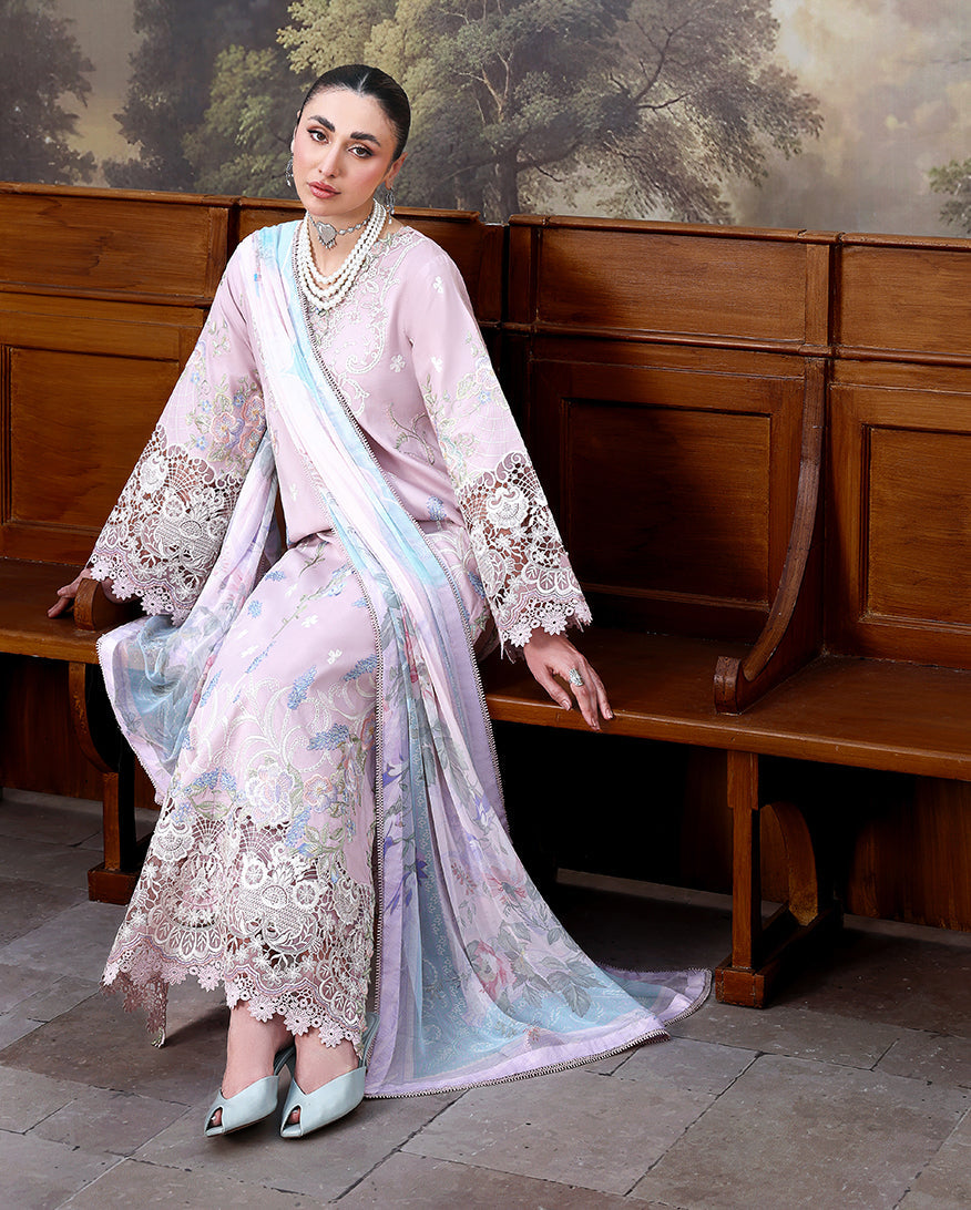 Roheenaz | Floral Reverie Luxury Lawn | Petal Bloom - by Libasekhas UK - Registered Vendor of : Roheenaz - 100% Original Designer Dress
