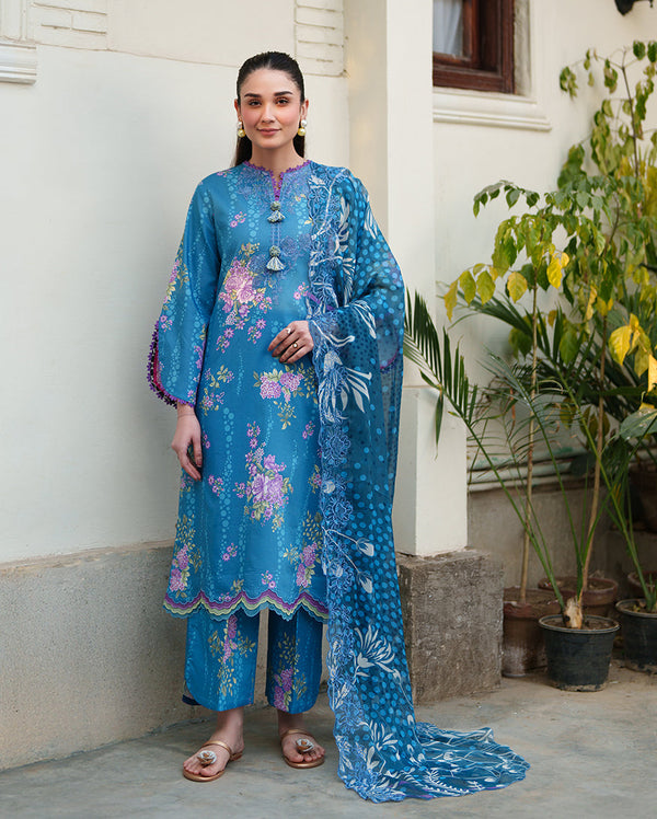 Roheenaz | Whispered Florals | Petal Drift - by Libasekhas UK - Registered Vendor of : Roheenaz - 100% Original Designer Dress