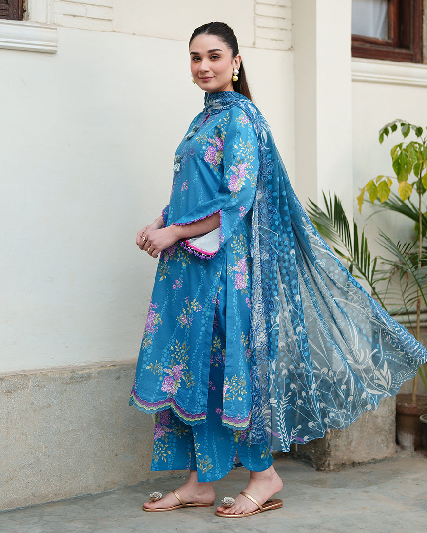 Roheenaz | Whispered Florals | Petal Drift - by Libasekhas UK - Registered Vendor of : Roheenaz - 100% Original Designer Dress