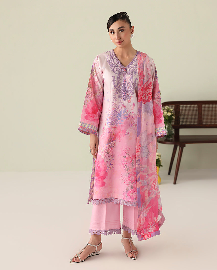 Roheenaz | Rosette Lawn | Petal Whispers - by Libasekhas UK - Registered Vendor of : Roheenaz - 100% Original Designer Dress