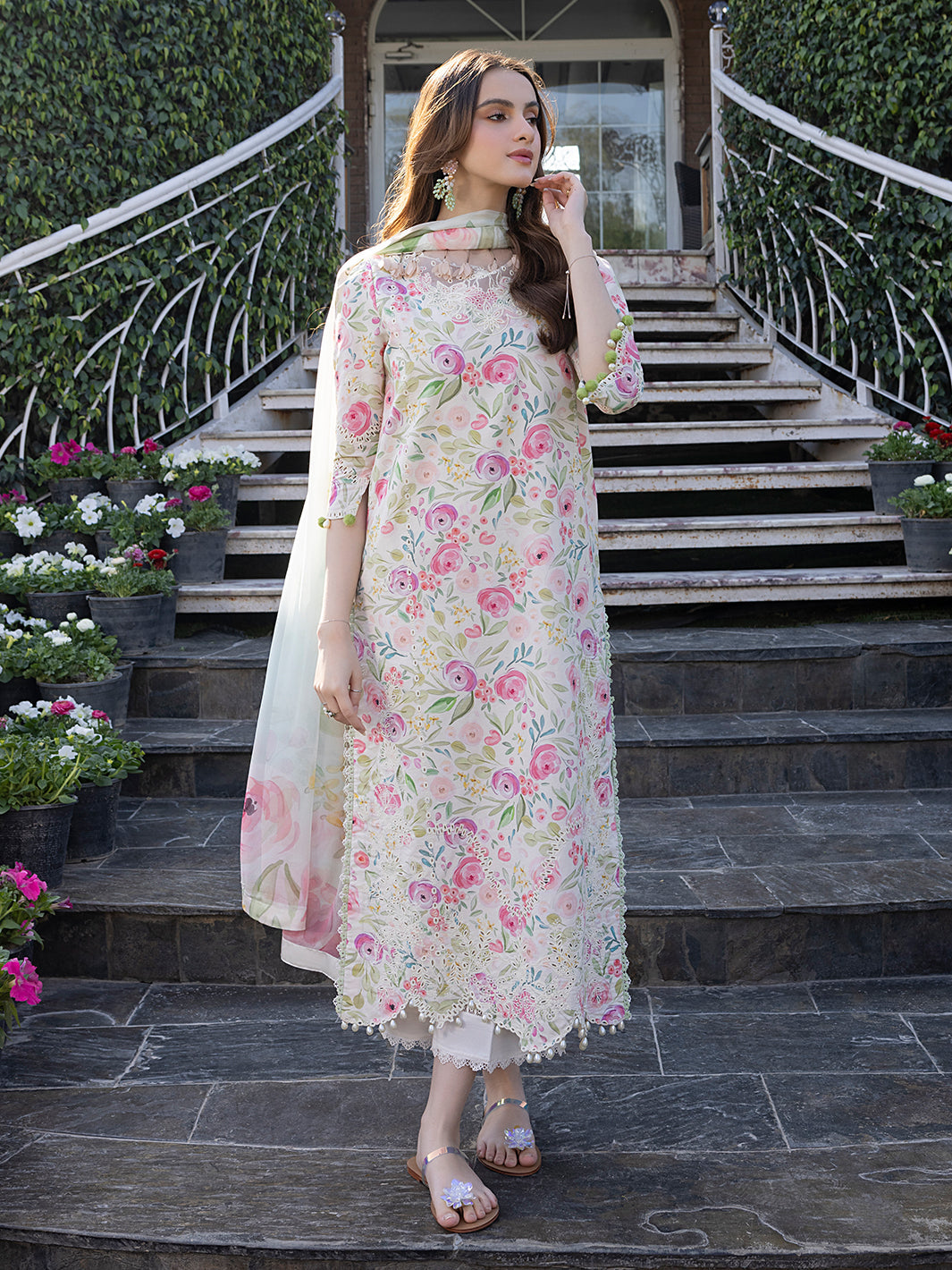 Izel | Oh Spring Lawn 25 | PETAL - by - Libasekhas UK - Registered Vendor of : Izel - 100% Original Designer Dresss