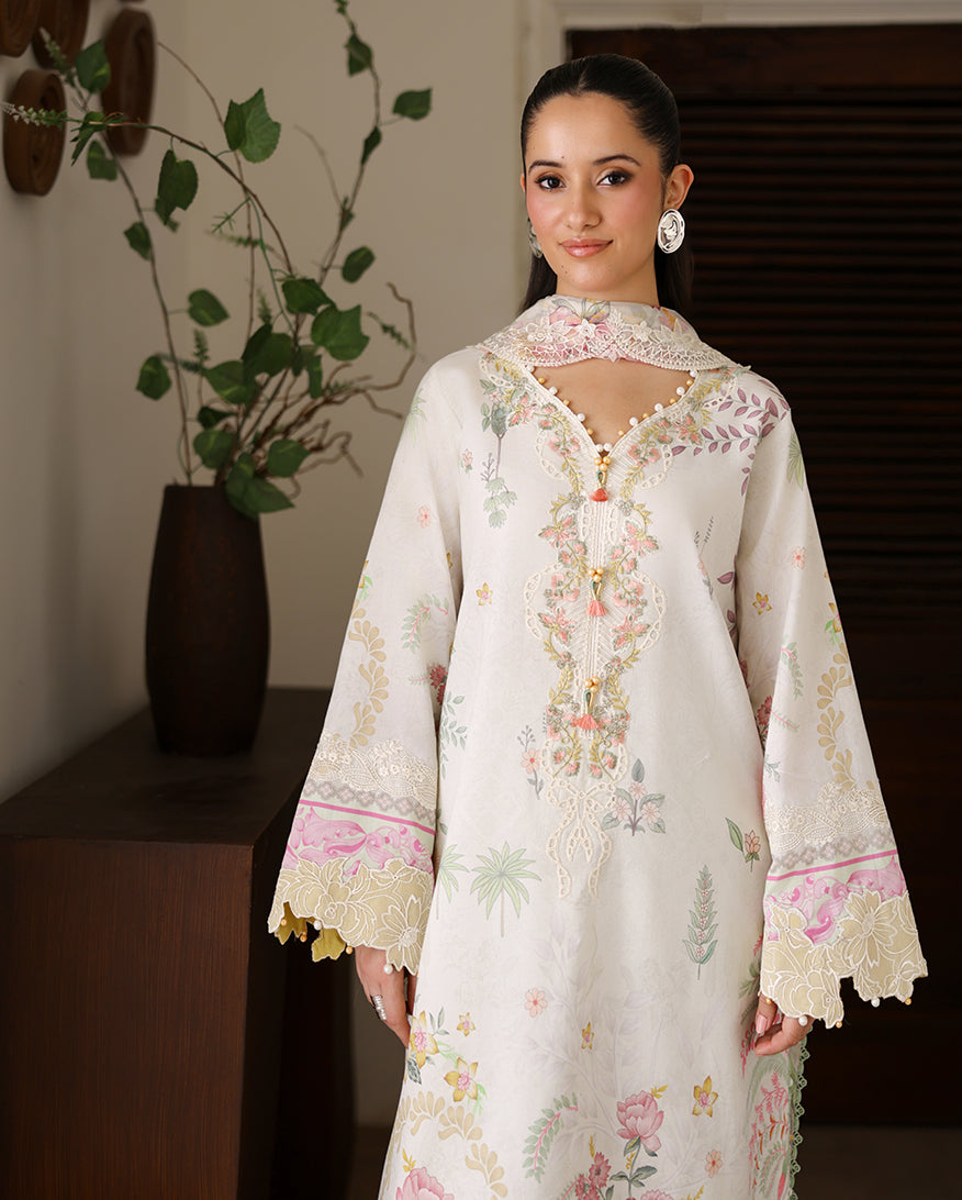 Roheenaz | Sunlit Tales Printed Embroidered Edit | Petalbeam - by Libasekhas - Registered Vendor of : Roheenaz - 100% Original Designer Dress