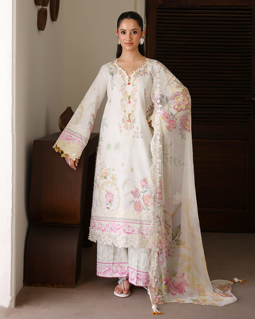 Roheenaz | Sunlit Tales Printed Embroidered Edit | Petalbeam - by Libasekhas - Registered Vendor of : Roheenaz - 100% Original Designer Dress
