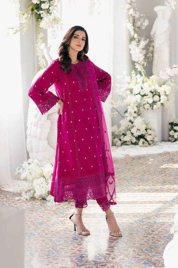 Azure | Ensembles Embroidered Formals | Petunia Plum - by - Libasekhas UK - Registered Vendor of : Azure - 100% Original Designer Dresss