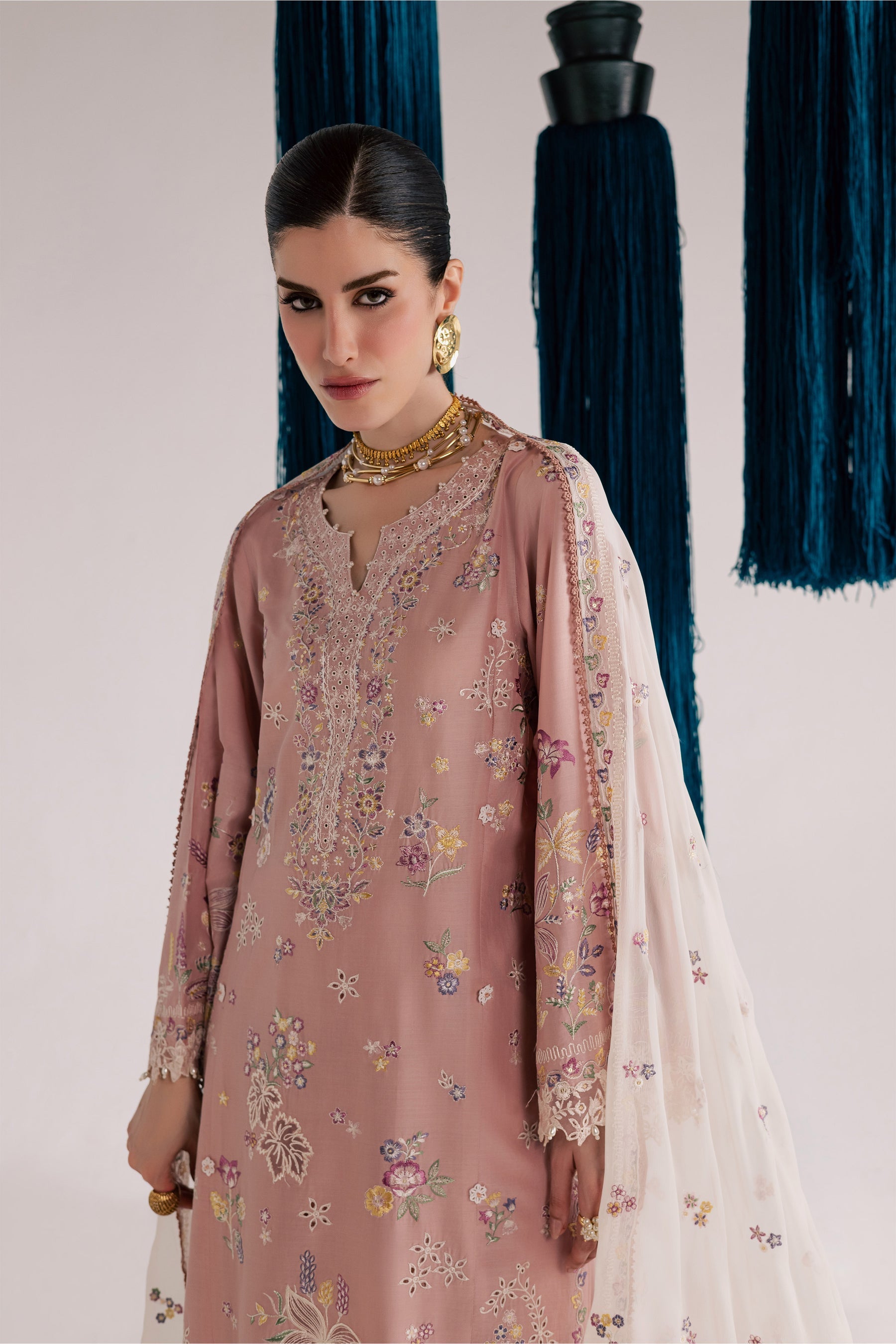 Batik | Festive Eid 26 | Pink Eclipse - by Libasekhas - Registered Vendor of : Batik - 100% Original Designer Dress