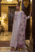 Layla Chatoor | Luxury Pret | Pink Chikankari Peshwas - by Libasekhas UK - Registered Vendor of : Layla Chatoor - 100% Original Designer Dress
