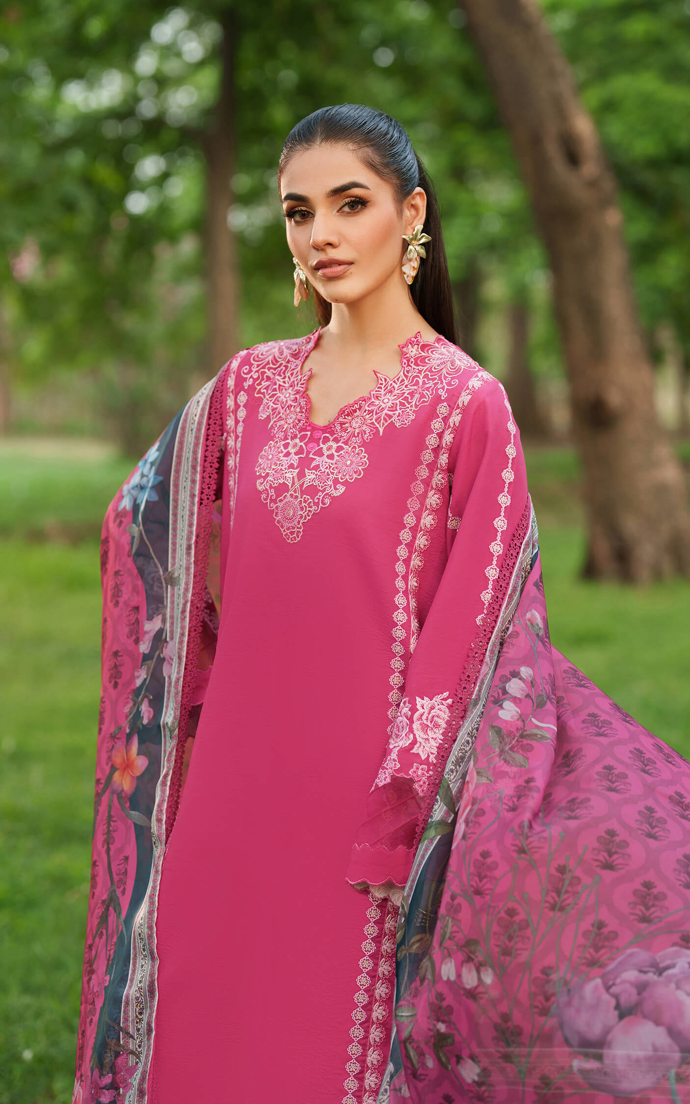 Asifa and Nabeel | Eden Cambric 25 | Pink Reverie ECU25-06 - by Libasekhas UK - Registered Vendor of : Asifa and Nabeel - 100% Original Designer Dress