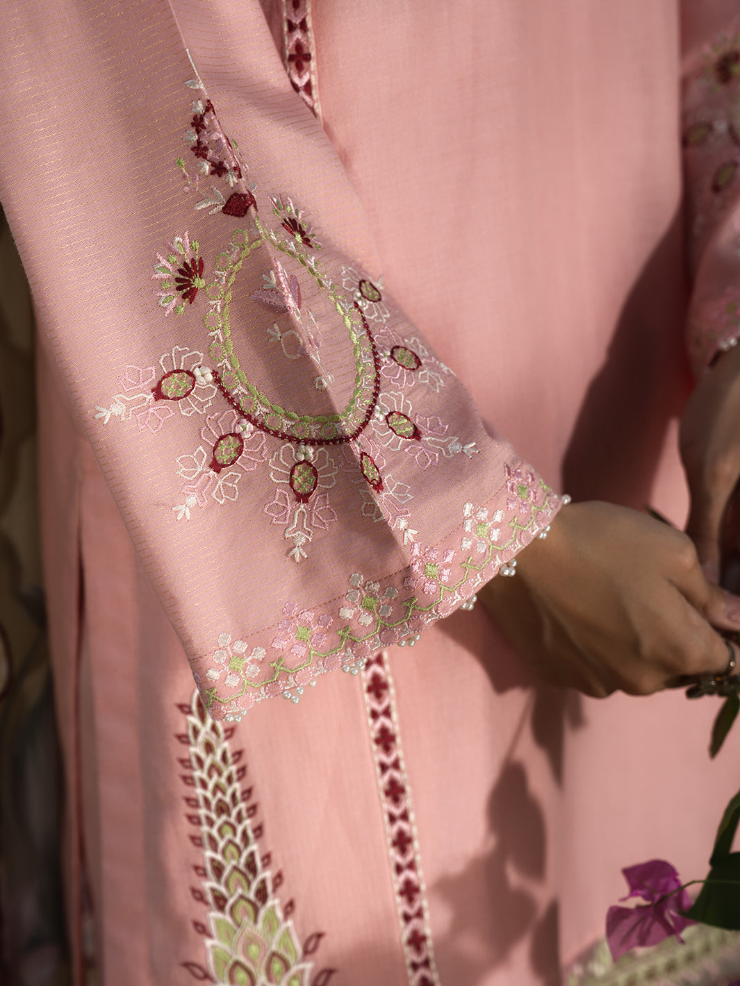 Hemstitch | The Garden Lawn | Pinky Peony - by Libasekhas UK - Registered Vendor of : Hemstitch - 100% Original Designer Dress