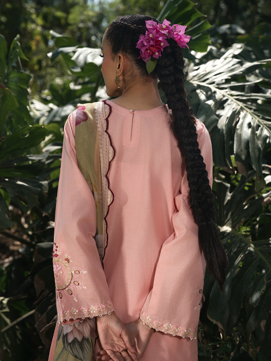 Hemstitch | The Garden Lawn | Pinky Peony - by Libasekhas UK - Registered Vendor of : Hemstitch - 100% Original Designer Dress