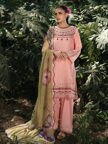 Hemstitch | The Garden Lawn | Pinky Peony - by Libasekhas UK - Registered Vendor of : Hemstitch - 100% Original Designer Dress