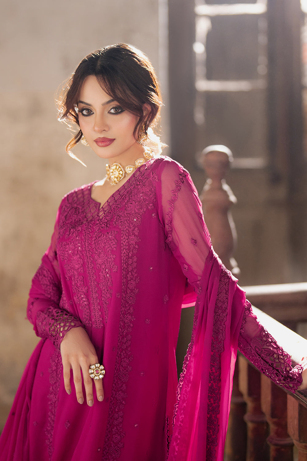 Azure | Ensembles | Plum Reverie - by Libasekhas UK - Registered Vendor of : Azure - 100% Original Designer Dress