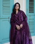 Mushq | Euphoria Pret | Plum Mirage - by Libasekhas UK - Registered Vendor of : Mushq - 100% Original Designer Dress