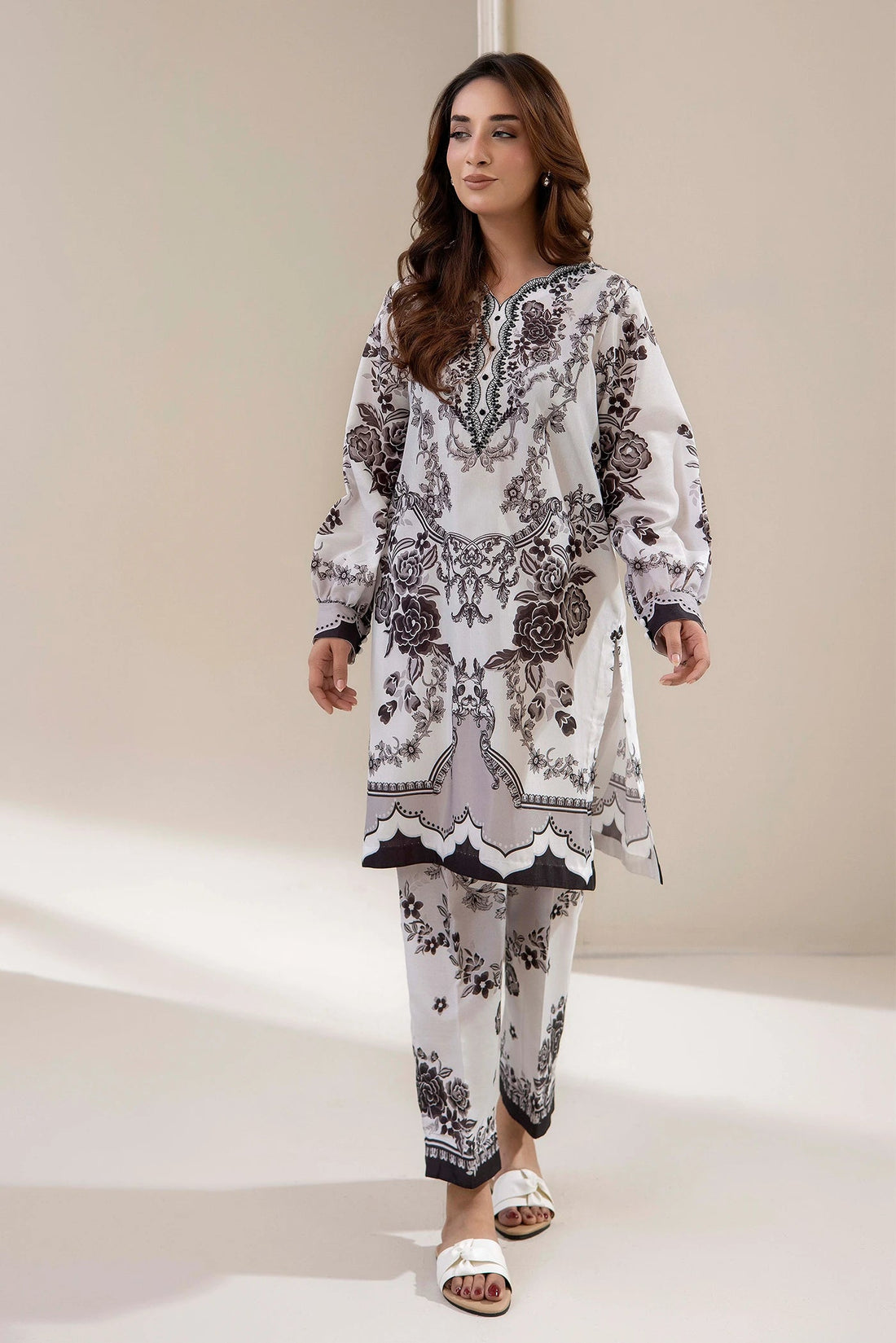 Adans Libas | Embrodiered Co Ord Sets | 4209 - by Libasekhas UK - Registered Vendor of : Adans Libas - 100% Original Designer Dress