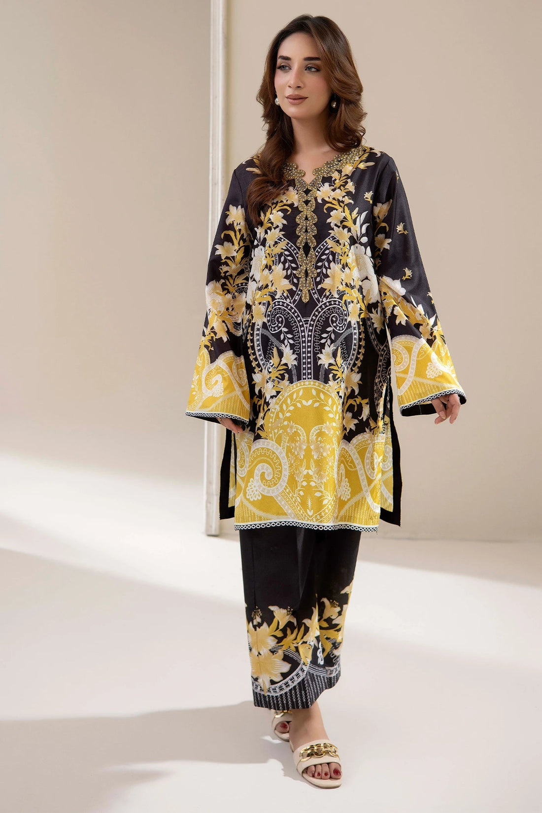 Adans Libas | Embrodiered Co Ord Sets | 4200 - by Libasekhas UK - Registered Vendor of : Adans Libas - 100% Original Designer Dress