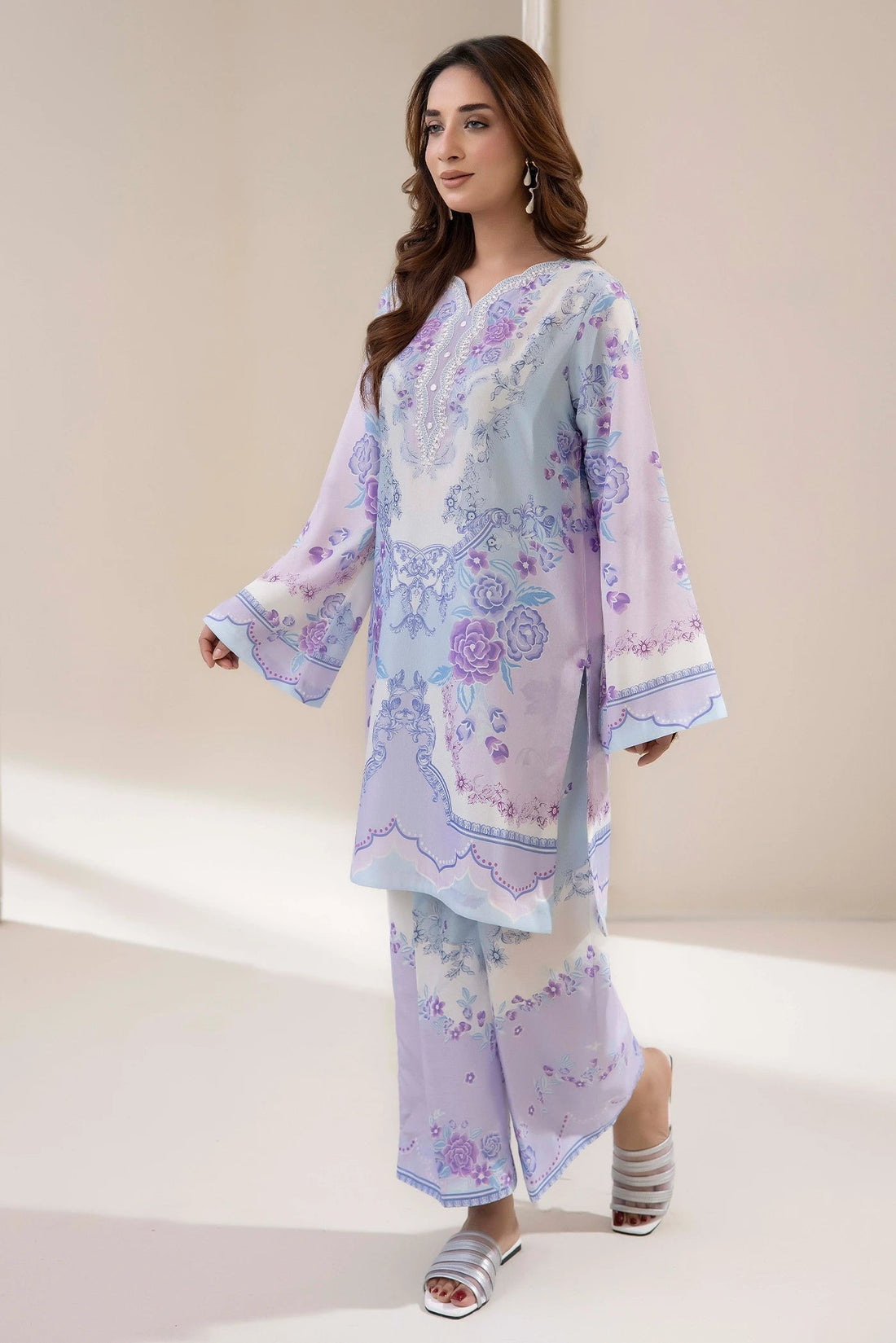 Adans Libas | Embrodiered Co Ord Sets | 4205 - by Libasekhas UK - Registered Vendor of : Adans Libas - 100% Original Designer Dress
