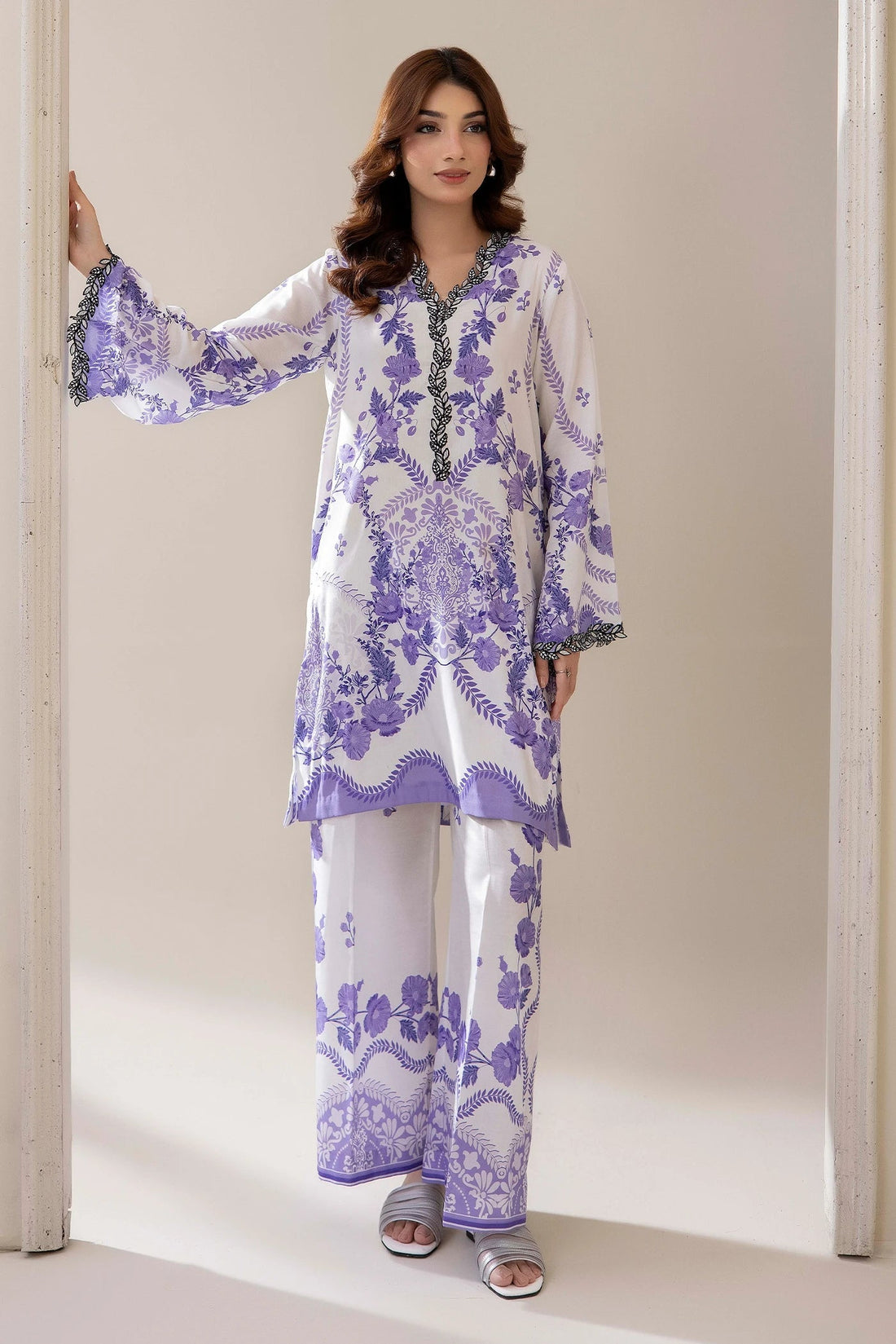Adans Libas | Embrodiered Co Ord Sets | 4208 - by Libasekhas UK - Registered Vendor of : Adans Libas - 100% Original Designer Dress