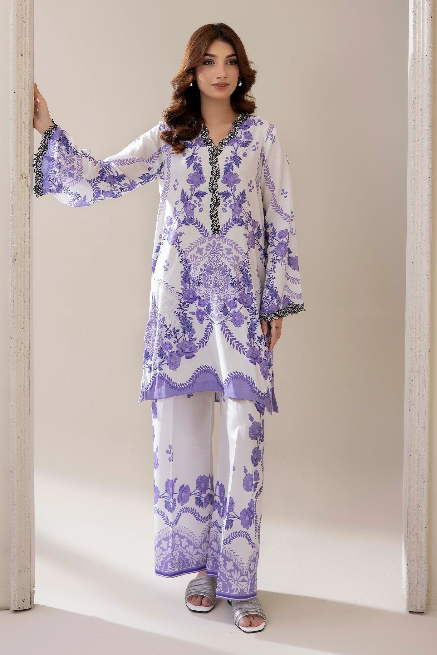 Adans Libas | Embrodiered Co Ord Sets | 4208 - by Libasekhas UK - Registered Vendor of : Adans Libas - 100% Original Designer Dress