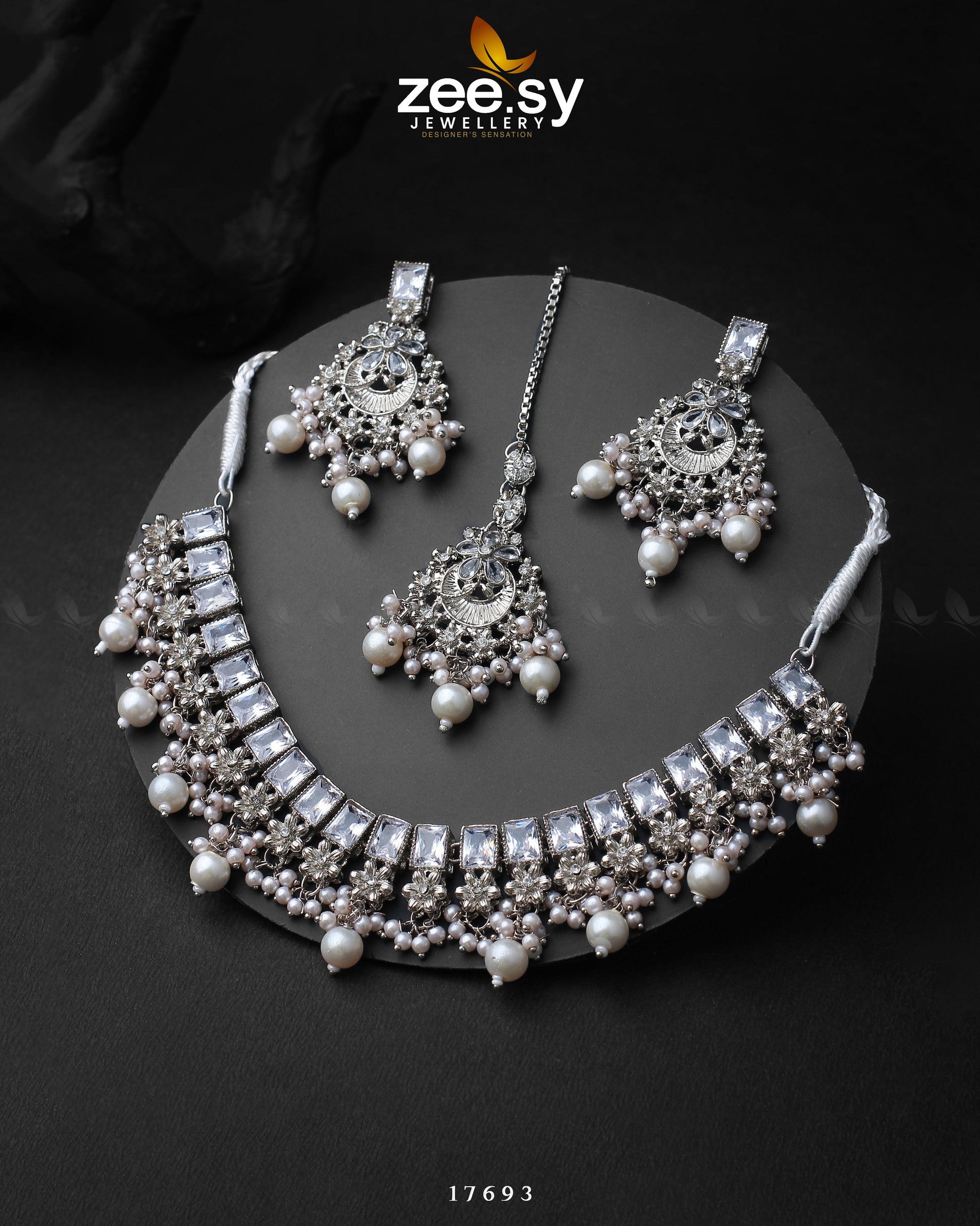 Prism Necklace - by - Libasekhas UK - Registered Vendor of : Zeesy - 100% Original Designer Dresss