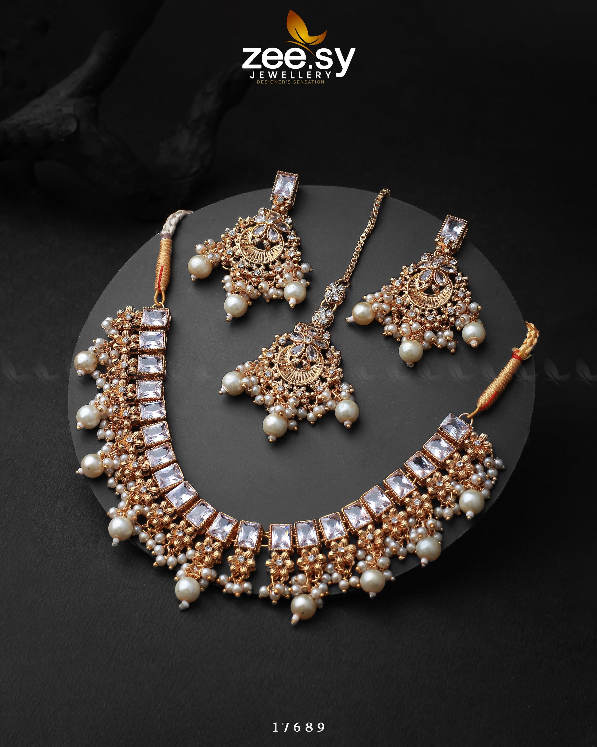 Prism Necklace - by - Libasekhas UK - Registered Vendor of : Zeesy - 100% Original Designer Dresss