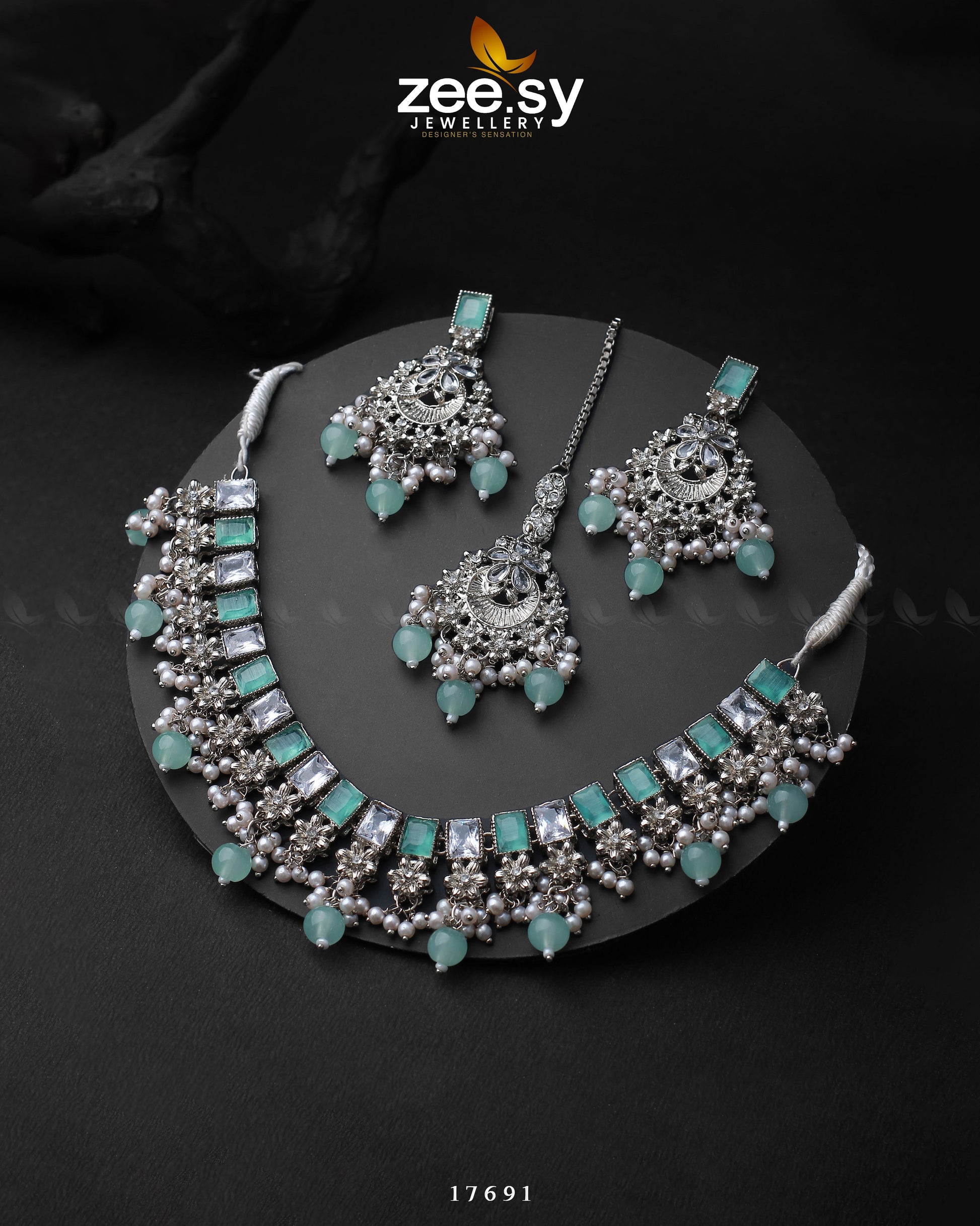 Prism Necklace - by - Libasekhas UK - Registered Vendor of : Zeesy - 100% Original Designer Dresss