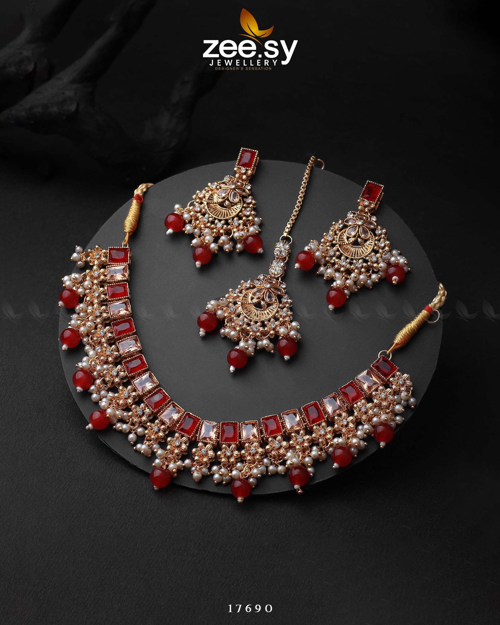 Prism Necklace - by - Libasekhas UK - Registered Vendor of : Zeesy - 100% Original Designer Dresss