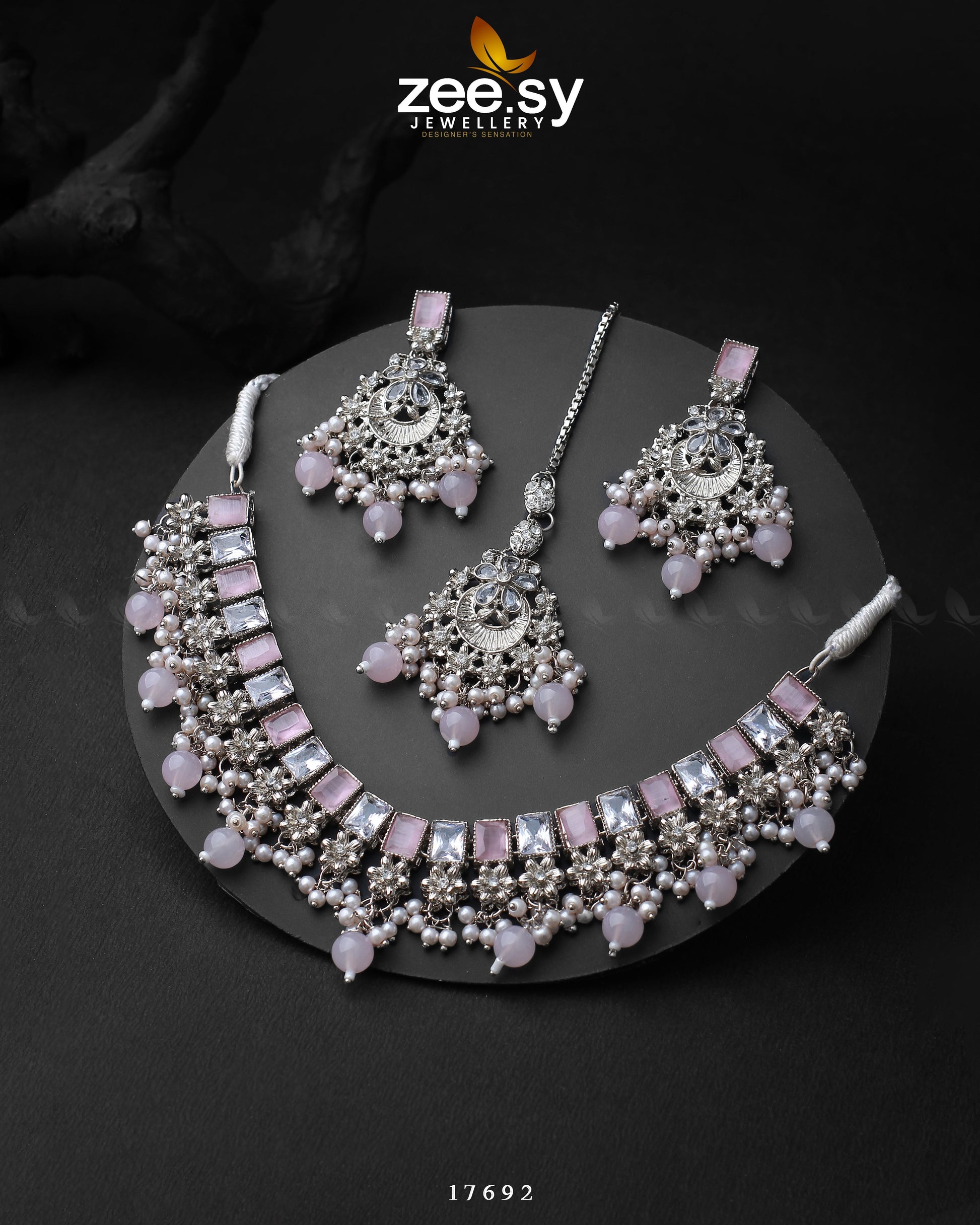 Prism Necklace - by - Libasekhas UK - Registered Vendor of : Zeesy - 100% Original Designer Dresss