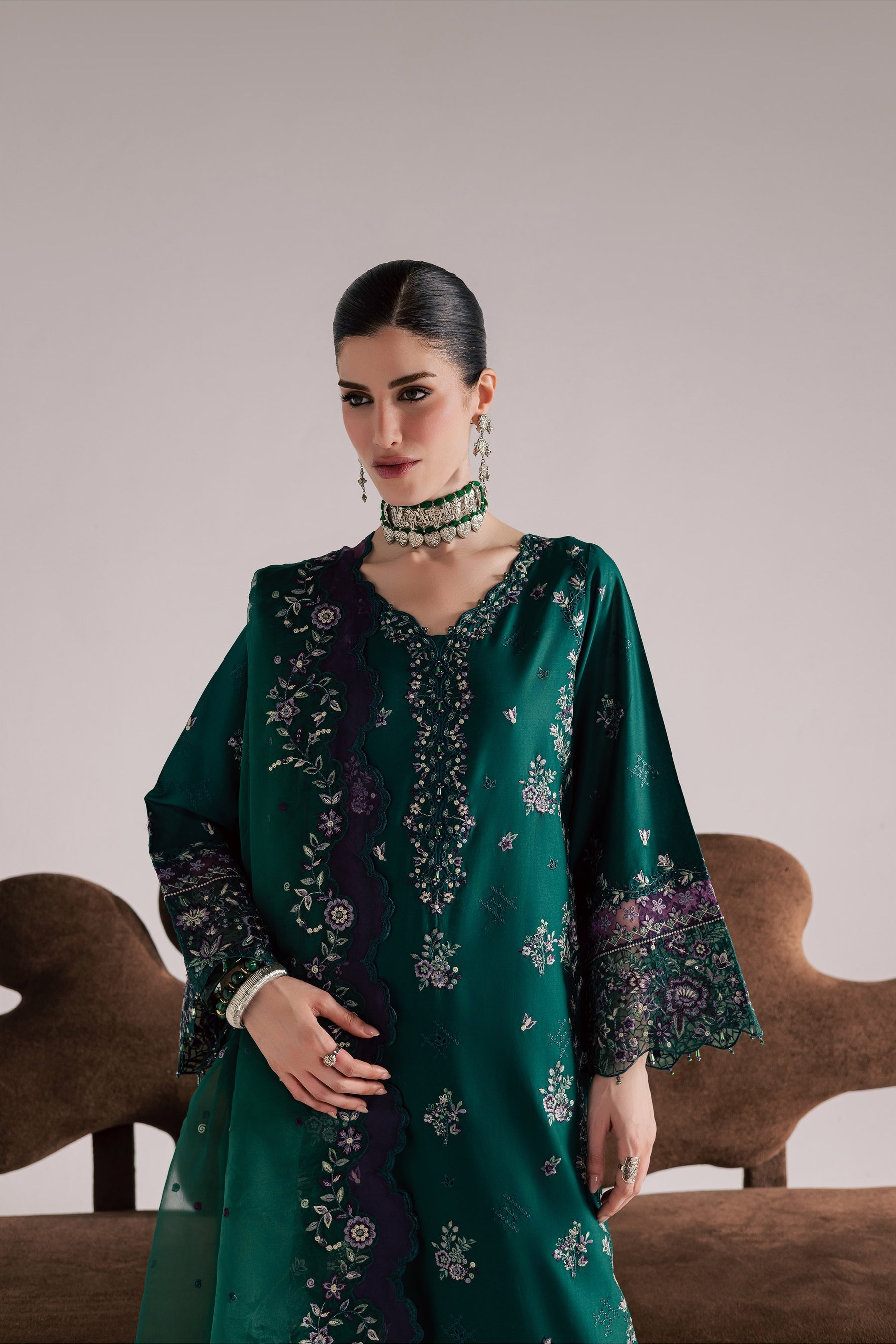 Batik | Festive Eid 26 | Purple Forest - by Libasekhas - Registered Vendor of : Batik - 100% Original Designer Dress