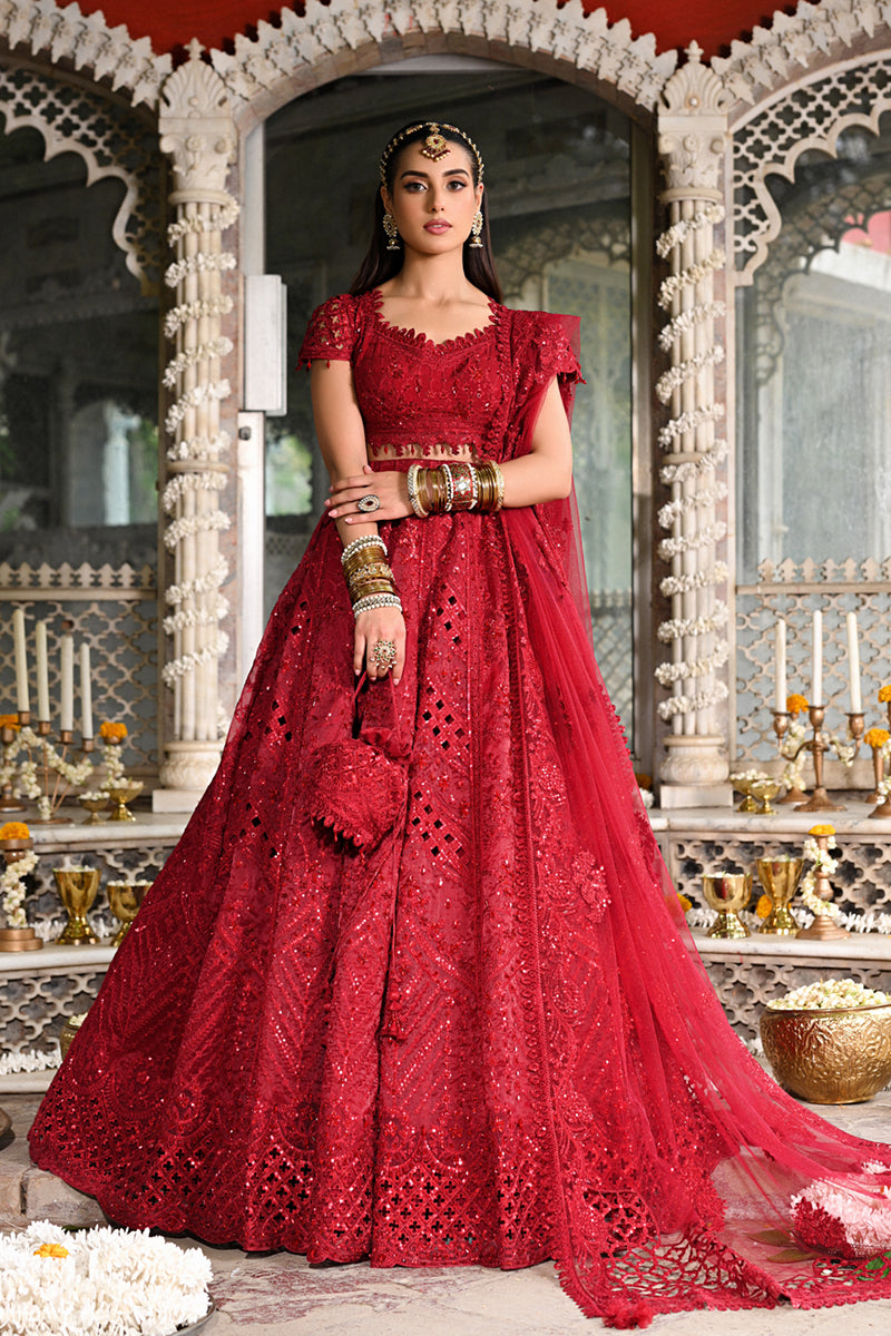 Qalamkar | Singhar Wedding Collection | RF-01 MUSKAAN - by - Libasekhas UK - Registered Vendor of : Qalamkar - 100% Original Designer Dresss