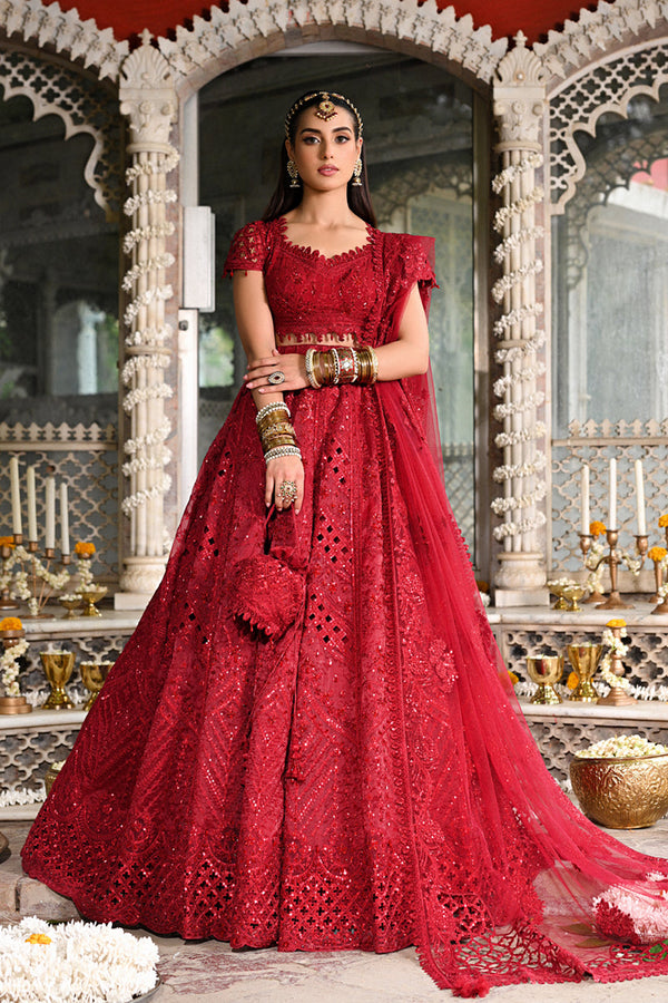 Qalamkar | Singhar Wedding Collection | RF-01 MUSKAAN - by - Libasekhas UK - Registered Vendor of : Qalamkar - 100% Original Designer Dresss