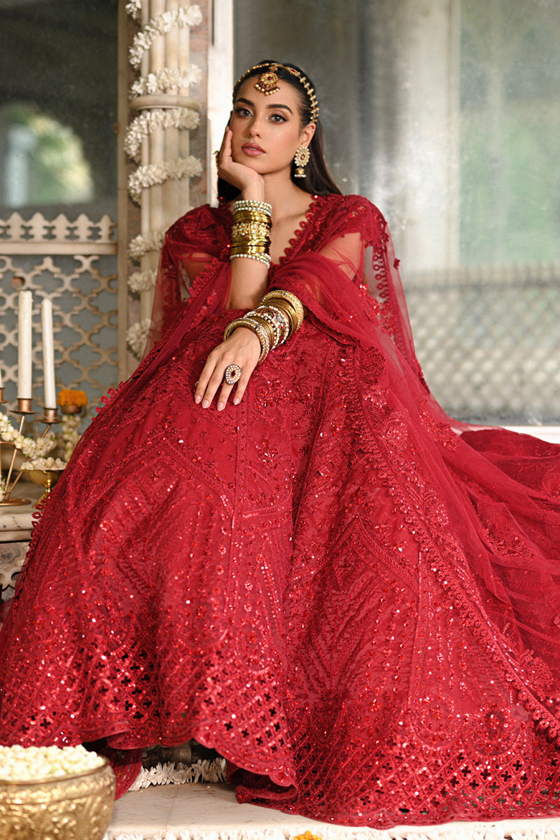 Qalamkar | Singhar Wedding Collection | RF-01 MUSKAAN - by - Libasekhas UK - Registered Vendor of : Qalamkar - 100% Original Designer Dresss