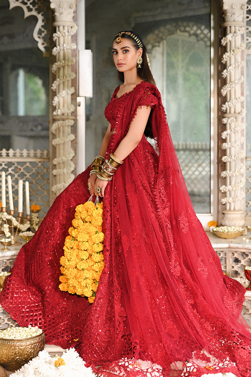 Qalamkar | Singhar Wedding Collection | RF-01 MUSKAAN - by - Libasekhas UK - Registered Vendor of : Qalamkar - 100% Original Designer Dresss