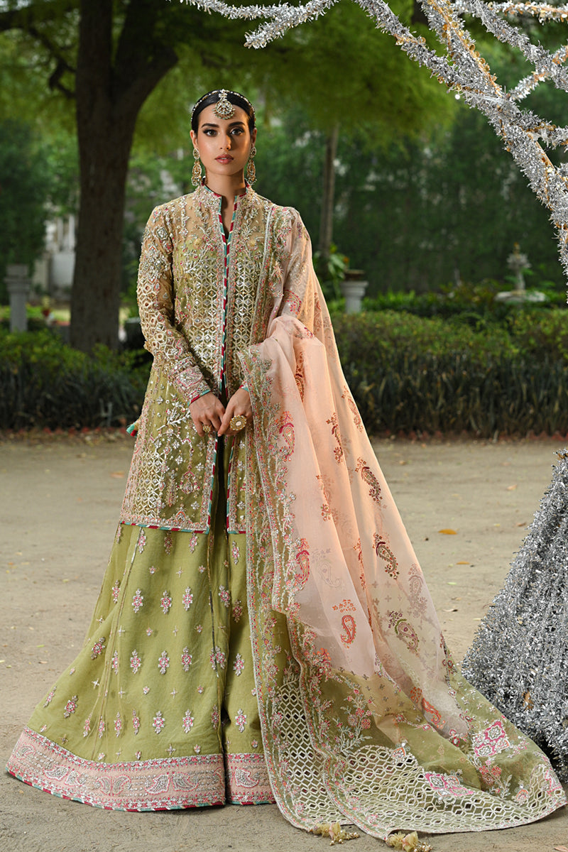 Qalamkar | Singhar Wedding Collection | RF-07 HALENA - by - Libasekhas UK - Registered Vendor of : Qalamkar - 100% Original Designer Dresss