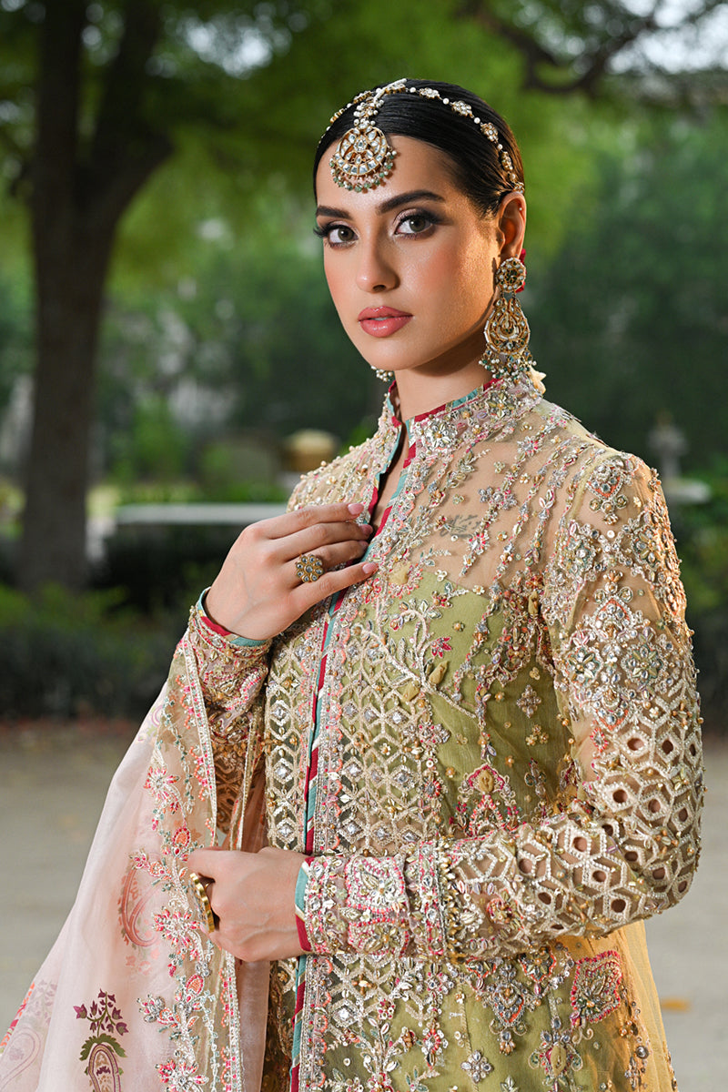 Qalamkar | Singhar Wedding Collection | RF-07 HALENA - by - Libasekhas UK - Registered Vendor of : Qalamkar - 100% Original Designer Dresss