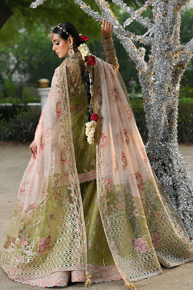 Qalamkar | Singhar Wedding Collection | RF-07 HALENA - by - Libasekhas UK - Registered Vendor of : Qalamkar - 100% Original Designer Dresss
