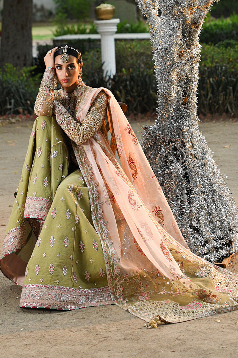 Qalamkar | Singhar Wedding Collection | RF-07 HALENA - by - Libasekhas UK - Registered Vendor of : Qalamkar - 100% Original Designer Dresss