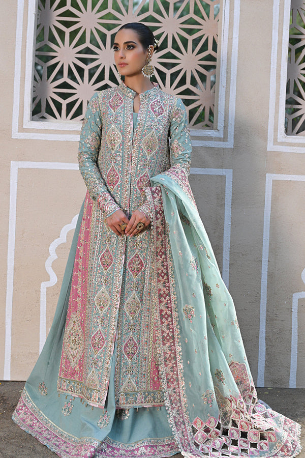 Qalamkar | Singhar Wedding Collection | RF-05 NEVA - by - Libasekhas UK - Registered Vendor of : Qalamkar - 100% Original Designer Dresss
