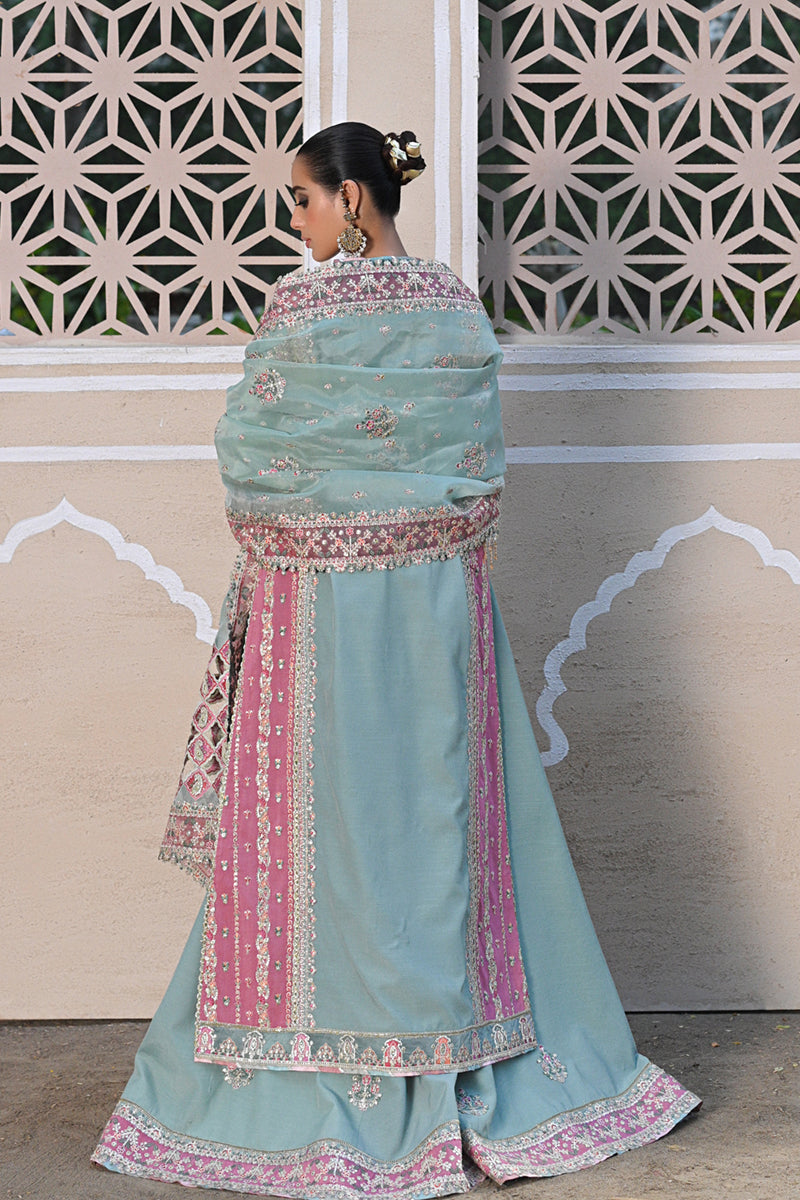 Qalamkar | Singhar Wedding Collection | RF-05 NEVA - by - Libasekhas UK - Registered Vendor of : Qalamkar - 100% Original Designer Dresss