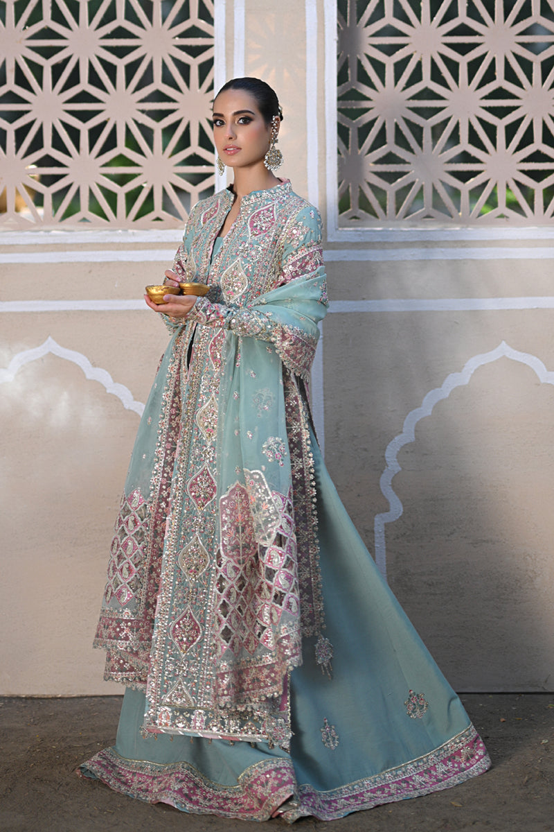 Qalamkar | Singhar Wedding Collection | RF-05 NEVA - by - Libasekhas UK - Registered Vendor of : Qalamkar - 100% Original Designer Dresss
