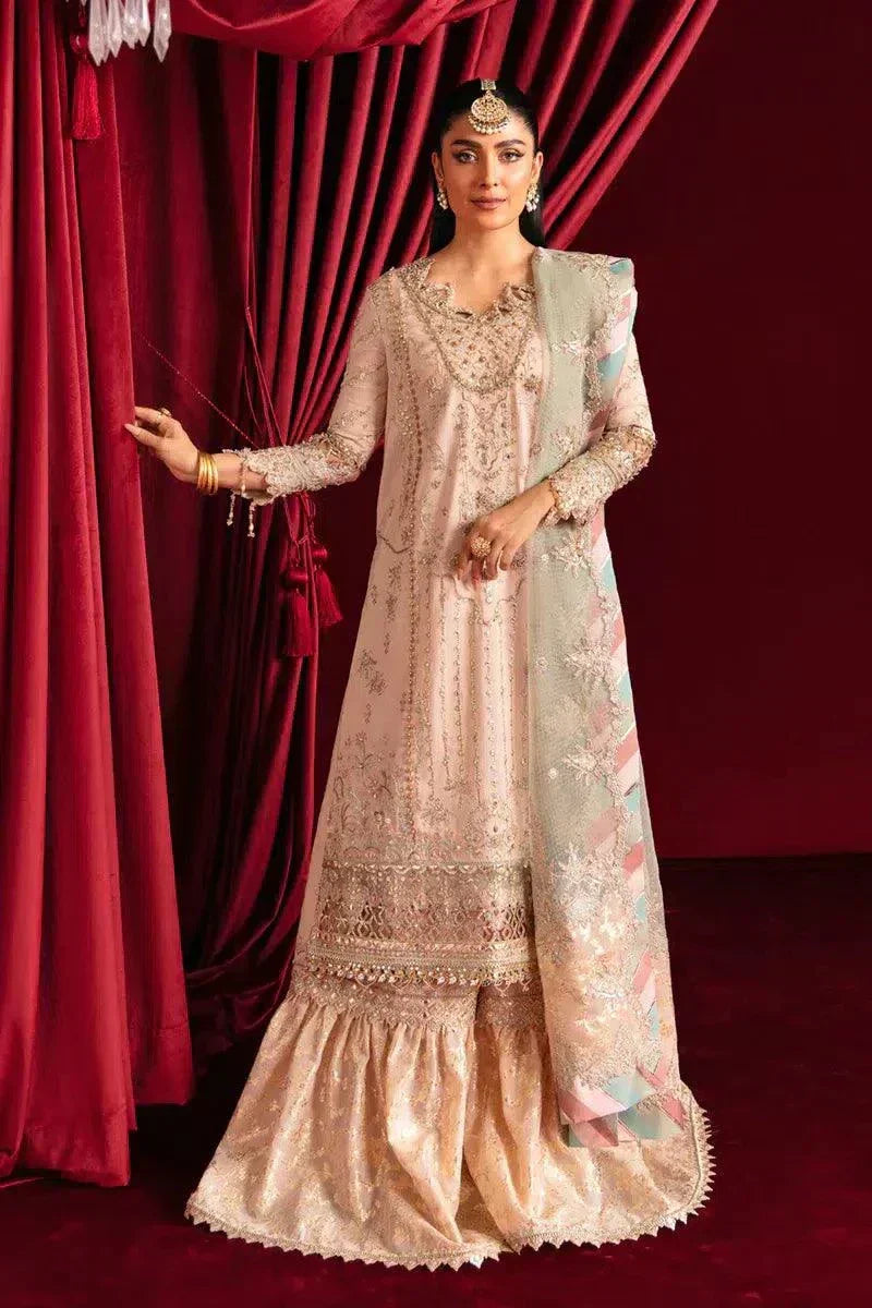 Qalamkar | Heer Ranjha 23 | HR-03 MEHER - by - Libasekhas UK - Registered Vendor of : Qalamkar - 100% Original Designer Dresss