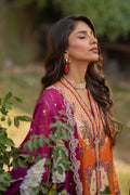 Qalamkar | Luxe Silk |  UA-03 ALMA - by - Libasekhas UK - Registered Vendor of : Qalamkar - 100% Original Designer Dresss