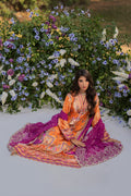 Qalamkar | Luxe Silk |  UA-03 ALMA - by - Libasekhas UK - Registered Vendor of : Qalamkar - 100% Original Designer Dresss