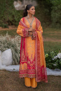 Qalamkar | Luxe Silk |  UA-05 FIORE - by - Libasekhas UK - Registered Vendor of : Qalamkar - 100% Original Designer Dresss