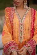 Qalamkar | Luxe Silk |  UA-05 FIORE - by - Libasekhas UK - Registered Vendor of : Qalamkar - 100% Original Designer Dresss