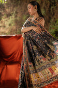 Qalamkar | Luxe Silk |   UA-04 AVA - by - Libasekhas UK - Registered Vendor of : Qalamkar - 100% Original Designer Dresss